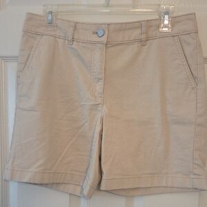 White House Black Market Beige Tan Cream Women's Shorts Size 4